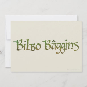 Carte BILBO BAGGINS™ Textured