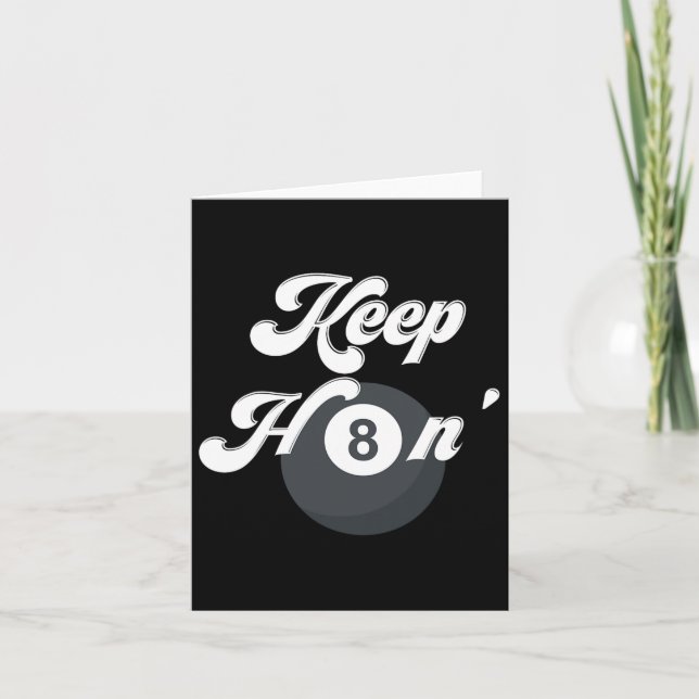 Carte Billard amusant Continuer à haïr 8 Ll Lecteur de b (Devant)