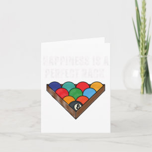 Carte Billard amusant Parfait Billard en rack Tee