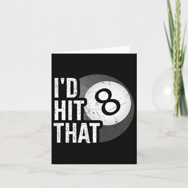 Carte Billard Drôle Id Touché Ce Joueur De Billard 8 Hui (Devant)