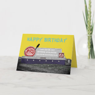 CARTE BILLBOARD D'ANNIVERSAIRE PERSONNALISÉ AVEC OISEAU 