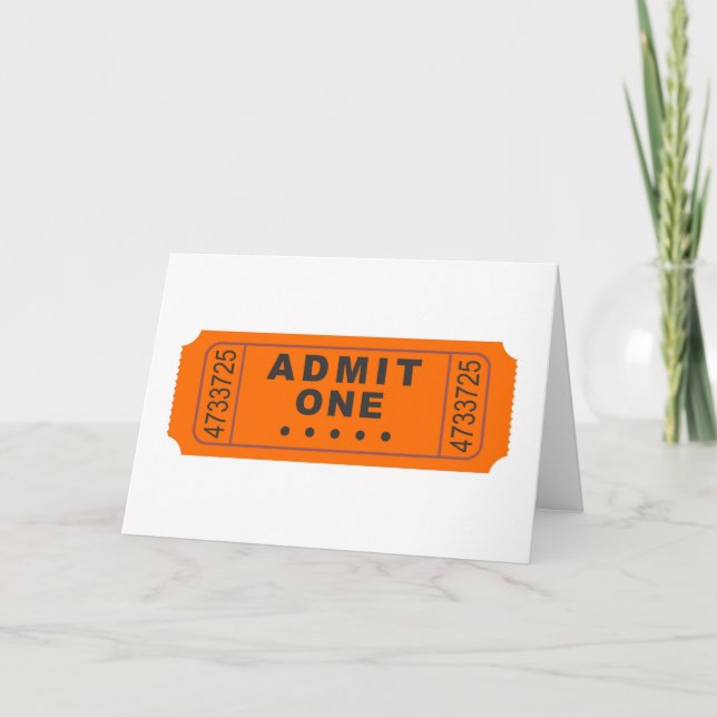 Carte Billet cinéma (Devant)