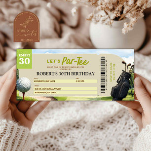 Carte Billet de golf Partee Sport Adulte Anniversaire
