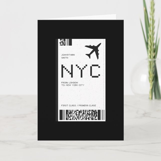 Carte Billet de plan NYC (Devant)