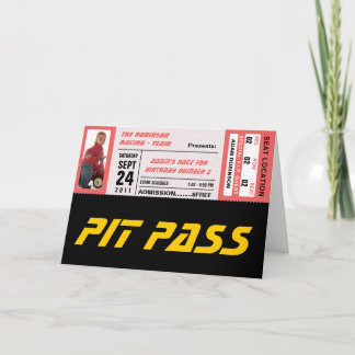 Carte Billet d'événement