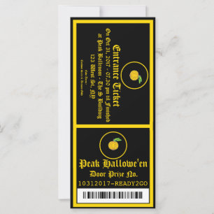 Carte Billet d'invitation pour Hallowe'en Party 2