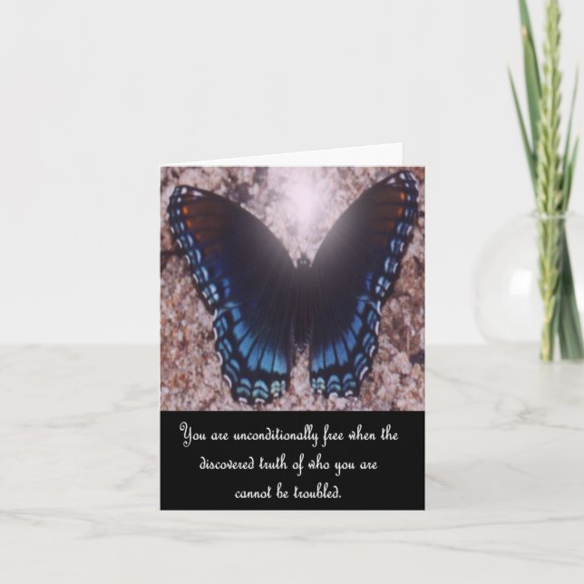 Carte Billet Papillon Inspirationnelle 1 (Devant)
