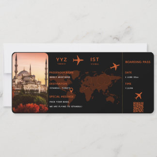 Carte Billets de plan personnalisables | Passe d'embarqu