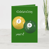 Billiard Balls 16e anniversaire