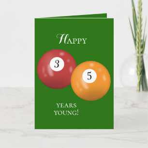 Carte Billiard Balls 35e anniversaire