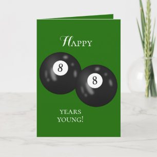 Carte Billiard Balls 88e anniversaire