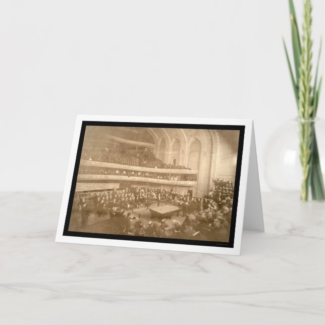 Carte Billiards photo du tournoi 1908 (Devant)