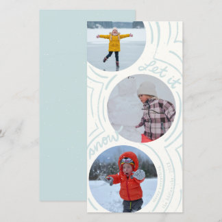Carte Billowy Snow- Tall Holiday Photo Card