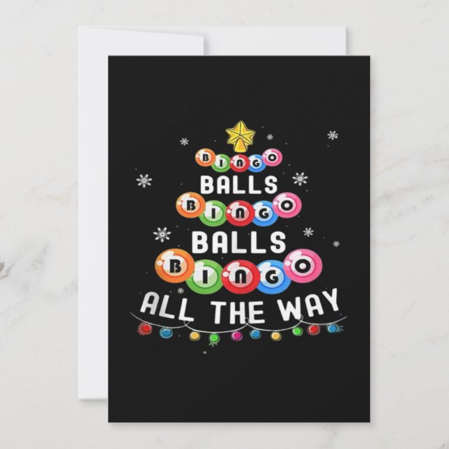 Carte Bingo Balls Bingo Tout Le Chemin (Devant)