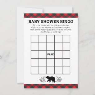 Carte Bingo Bear de bûcherons