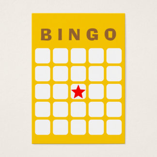Carte Bingo simple Jaune simple 5x5 do-it-yourself