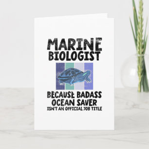 Carte Biologiste marin Biologie marine