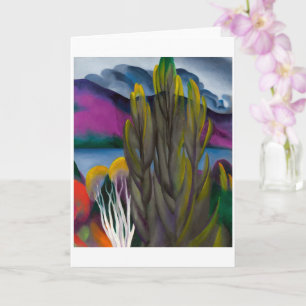 Carte Birch blanc du lac George Georgia O'keeffe