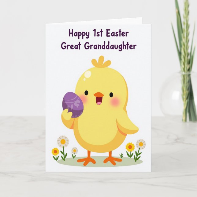 Carte Bird And Egg Pattern Easter Card (Devant)