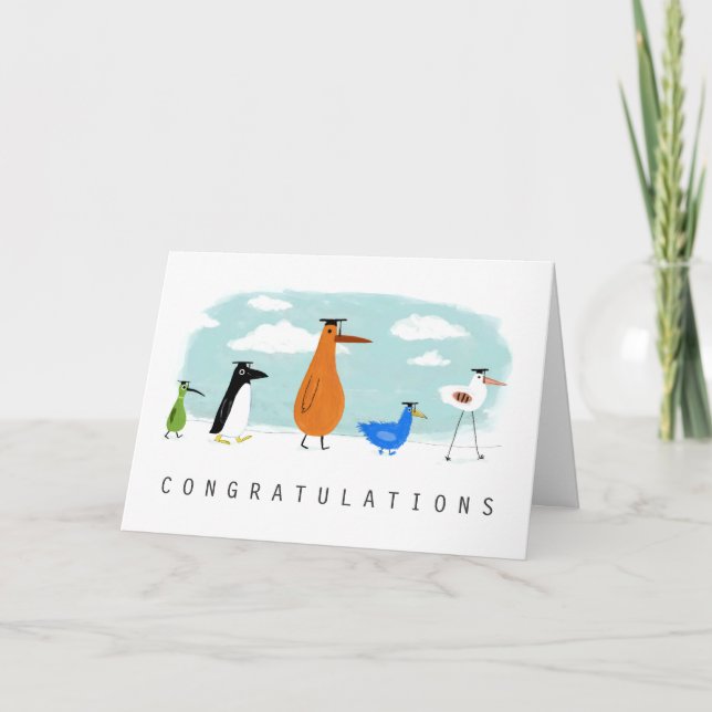 Carte Bird Grads Félicitations Graduation Félicitations (Devant)