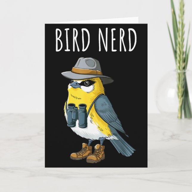 Carte Bird Nerd Funny Bird Watching Birding Bird Lover W (Devant)