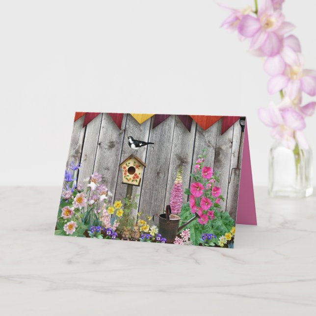 Carte Birdhouse Gardens (Orchidée)