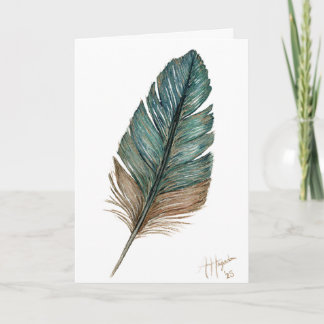 Carte Birds of a Feather Folded Greeting Card