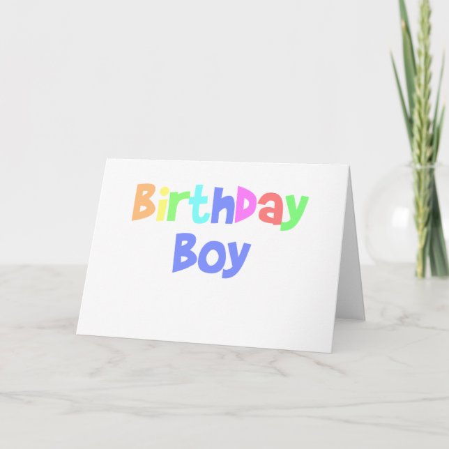 Carte Birthday Boy (Devant)