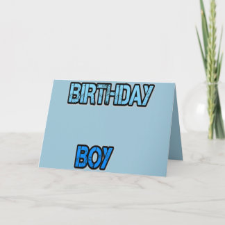 Carte Birthday Boy
