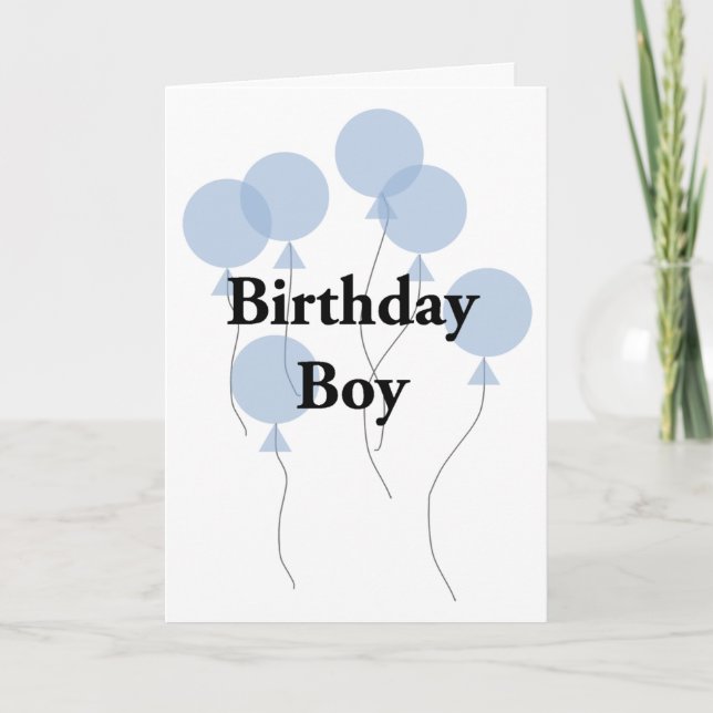 Carte Birthday Boy (Devant)
