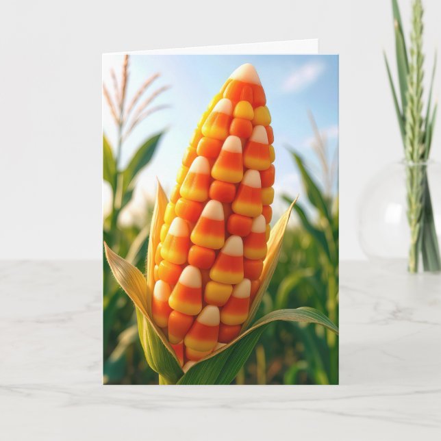 Carte Birthday Candy Corn On the Cob  (Devant)