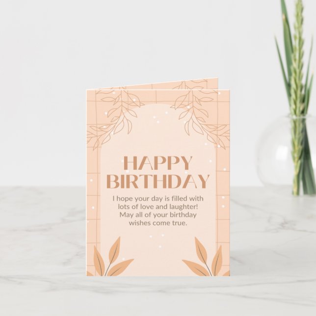 Carte birthday card (Devant)