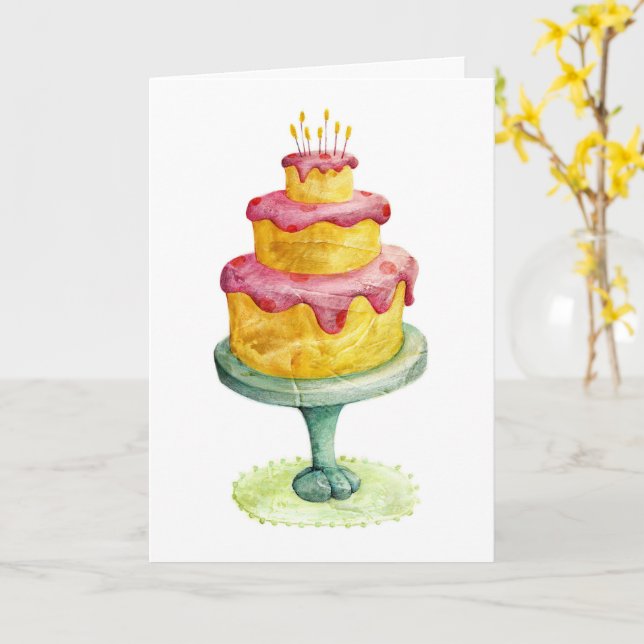 Carte Birthday Card : Birthday Bash Collection : 201 (Fleur jaune)