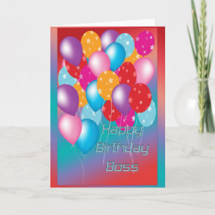 Carte Birthday Card For Boss