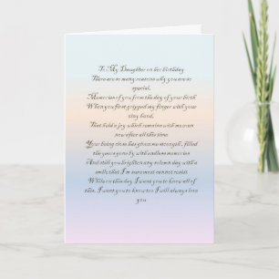 Carte Birthday Card for Daughters