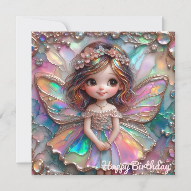 Carte BIRTHDAY CARD ~ Sweet Fairy ~ (Devant)