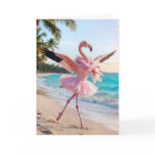 Birthday Flamingo In a Pink Tutu