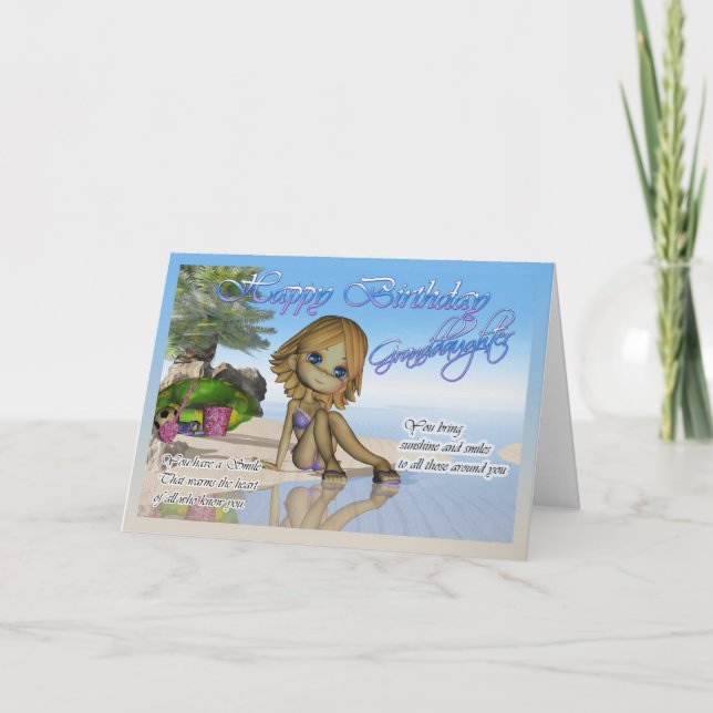 Carte Birthday Granddaughter Cutie Pie Collection (Devant)