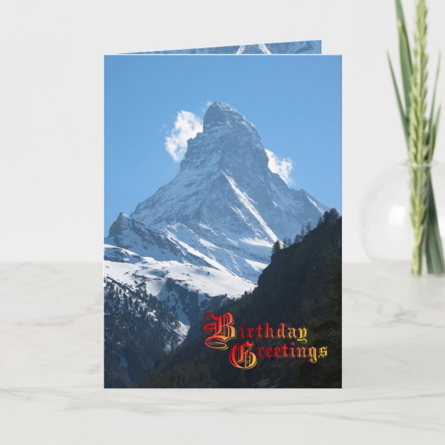 Carte Birthday Greetings (Devant)