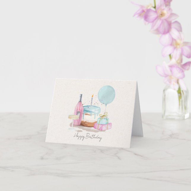 Carte Birthday Party (Orchidée)