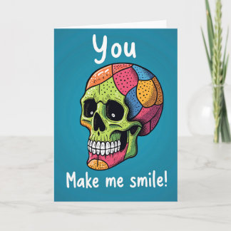 Carte Birthday Pop Art Skull Card