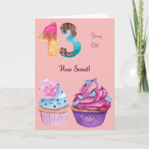 Carte Birthday pour Female 13 Year old, cupcakes