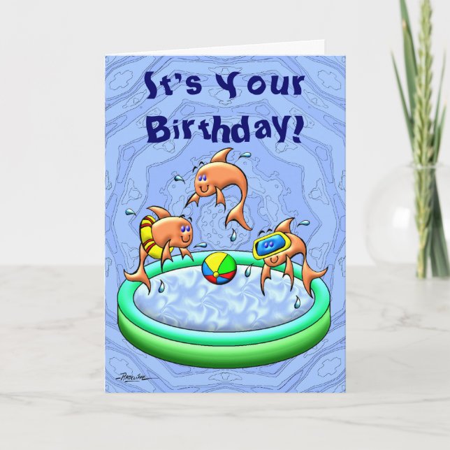 Carte Birthday Splash (Devant)