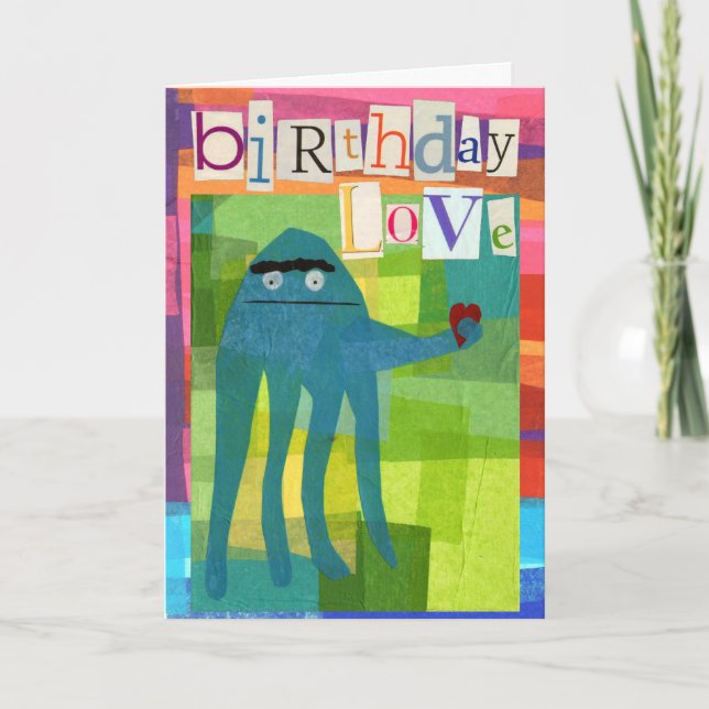 Carte Birthday Squid avec message (Devant)