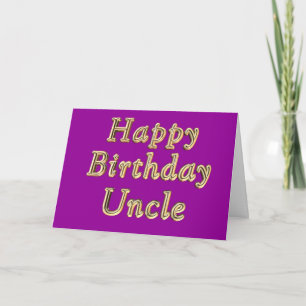 Carte Birthday Uncles Birthday de joyeux anniversaire