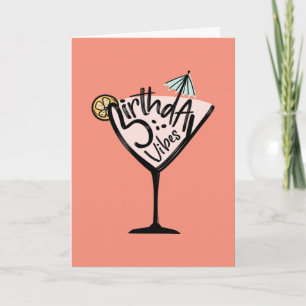Carte Birthday Vibes Cocktail Card