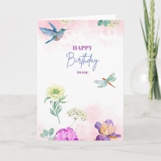 Carte Birthday Wishing card