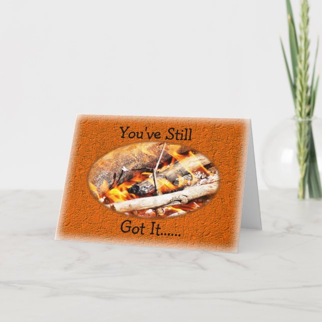 Carte Biscuits Bonfire Anniversaire ou toute occasion (Devant)
