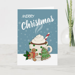 Carte Biscuits de chocolat chaud et de pain d'épice -