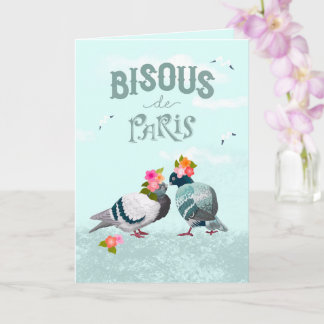 Carte Bisous de Paris Baisers de Paris Langue française